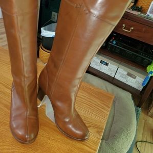 Frye Brown Heeled Boots